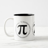 Pi (π) Dag Tweekleurige Koffiemok (Links)