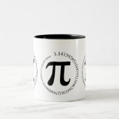 Pi (π) Dag Tweekleurige Koffiemok (Center)