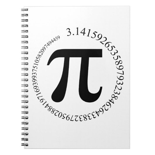 Pi - π notitieboek (Voorkant)
