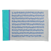 Pi 200-cijfers blauw kussensloop (Voorkant)