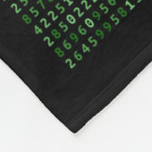 PI 2025 Digits Matrix Cool Design voor Wiskunde en Fleece Deken (Hoek)
