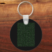 PI 2025 Digits Matrix Cool Design voor Wiskunde en Sleutelhanger (Voorkant)