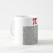 Pi = 3,141592653589 enz. Wat dan ook. Koffiemok (Voorkant links)