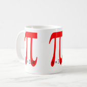 Pi = 3,14159265 koffiemok (Voorkant links)