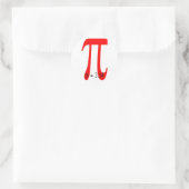 Pi = 3,14159265 ronde sticker (Tas)
