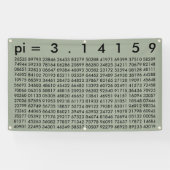 pi= 3,14159 Mathematica Wiskunde Wetenschap pi Dag Spandoek (Horizontaal)