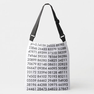 pi= 3,14159 Wiskunde Wetenschap pi Dag Digits zwar Crossbody Tas