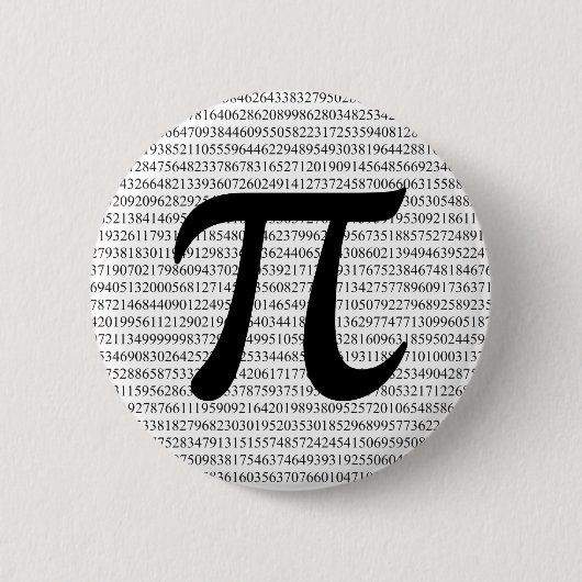 Pi 3.1415-knoppenbadge ronde button 5,7 cm (Voorkant)