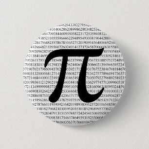 Pi 3.1415-knoppenbadge ronde button 5,7 cm