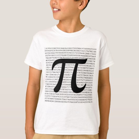 Pi 3.1415 T-shirt voor jongens (Voorkant)