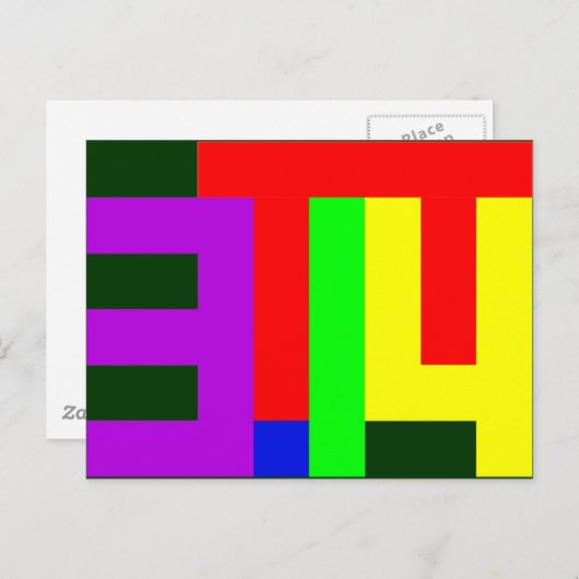 PI = 3,14 BRIEFKAART (Voorkant / Achterkant)