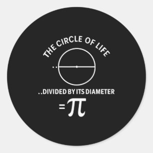 Pi 3,14 Nummer Symbool Wiskunde Wetenschap Leraar Ronde Sticker