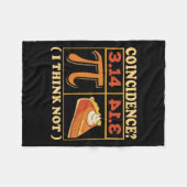 PI 3.14 PI Happy PI Dag Wiskunde Leraar Student Fleece Deken (Voorkant (Horizontaal))