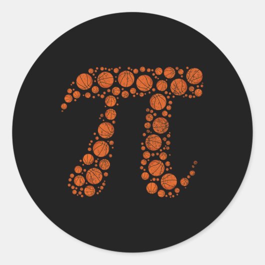 PI 3.14 Speldag Wiskunde Docent Bysketll Pi Dag Ronde Sticker (Voorkant)