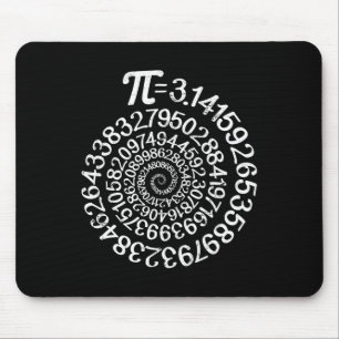 PI = 3.14 Spiral Wiskunde Science Geek 3.14 PI Dag Muismat