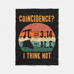 Pi 3.14 staat gelijk aan Pie Toeval Ik denk niet Fleece Deken