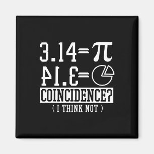 pi 3.14 Wiskunde blij 14 maart verjaardag toeval Magneet