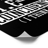 pi 3.14 Wiskunde blij 14 maart verjaardag toeval Poster (Hoek)