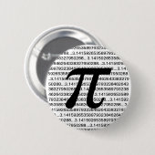 Pi 3.14 Wiskunde Geek Pinback Button (Voorkant /achterkant)
