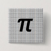 Pi: 3.14 Wiskunde Geek Vierkante Button 5,1 Cm (Voorkant)