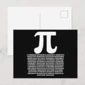 Pi 3.14 Wiskunde Irrationeel Getal Wiskunde Cadeau Briefkaart (Voorkant / Achterkant)