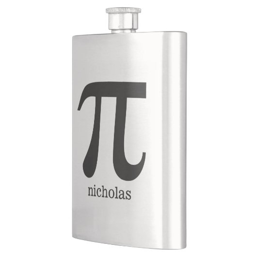 Pi aangepaste monogram-kolf heupfles (Links)