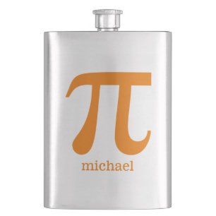 Pi aangepaste monogram-kolf heupfles