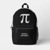 Pi aangepaste naam bedrukte rugzak (Voorkant)