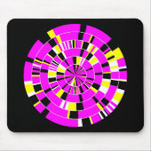 Pi Abstract 02 - op zwart Muismat (Voorkant)