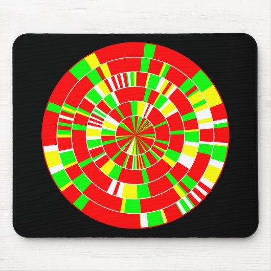 Pi Abstract 02 - Op Zwart Muismat (Voorkant)