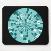 Pi Abstract 05 - op zwart Muismat (Voorkant)