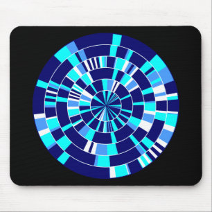 Pi Abstract 07 - op zwart Muismat