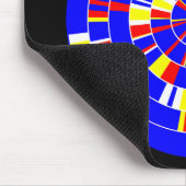 Pi Abstract 08 - op zwart Muismat (Hoek)