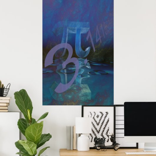 Pi abstract poster (Thuiskantoor)