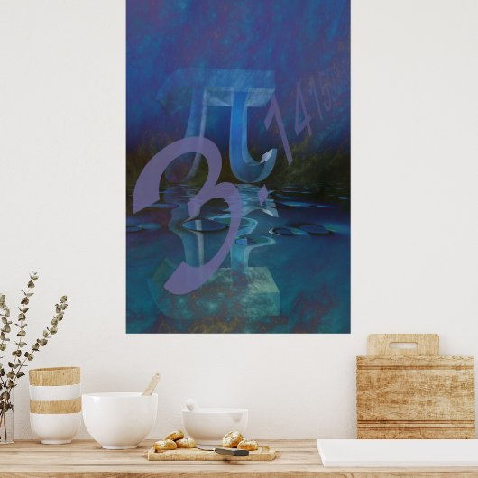 Pi abstract poster (Keuken)