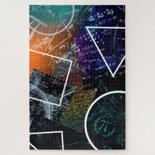 Pi Abstract: wiskundige kunstpuzzel Legpuzzel