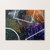 Pi Abstract: wiskundige kunstpuzzel Legpuzzel (Horizontaal)