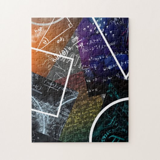 Pi Abstract: wiskundige kunstpuzzel Legpuzzel (Verticaal)