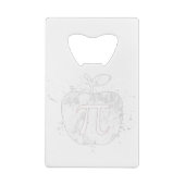 Pi Apple Pie Funny Creditkaart Flessenopener (Achterkant)