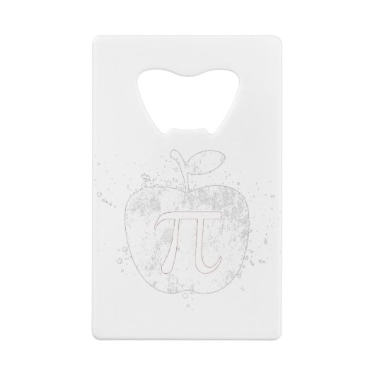 Pi Apple Pie Funny Creditkaart Flessenopener (Achterkant)