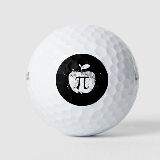 Pi Apple Pie Funny Golfballen (Voorkant)