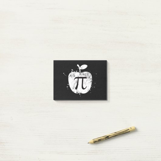 Pi Apple Pie Funny Post-it® Notes (Op bureau)