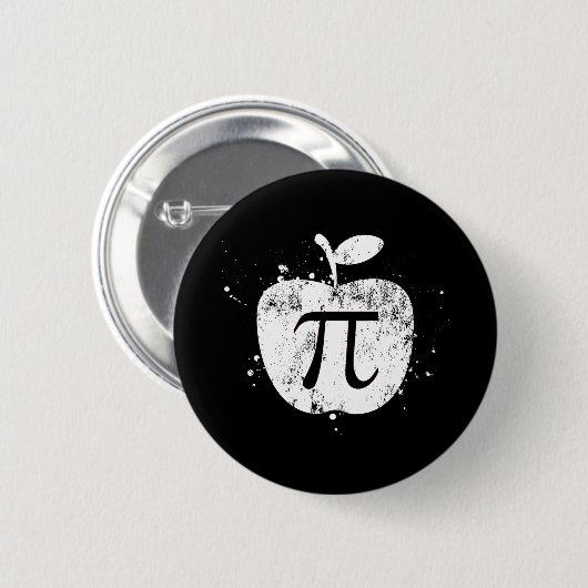Pi Apple Pie Funny Ronde Button 5,7 Cm (Voorkant /achterkant)