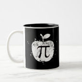 Pi Apple Pie Funny Tweekleurige Koffiemok (Links)