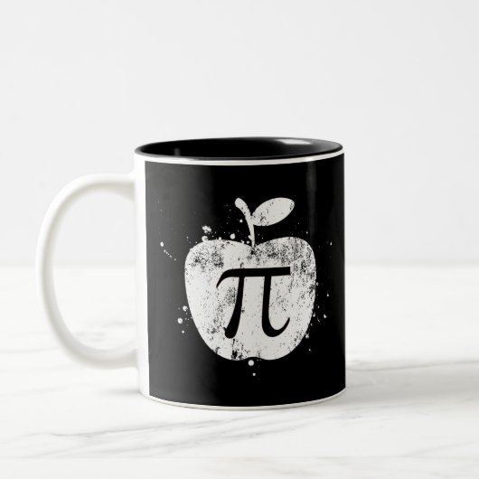 Pi Apple Pie Funny Tweekleurige Koffiemok (Links)