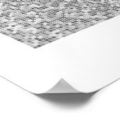 Pi art - Grafische Pi tot op 31.415e decimaal Poster (Hoek)