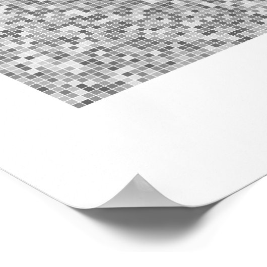 Pi art - Grafische Pi tot op 31.415e decimaal Poster (Hoek)