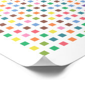 Pi art - Pi tot op 3,141e decimaal Poster (Hoek)