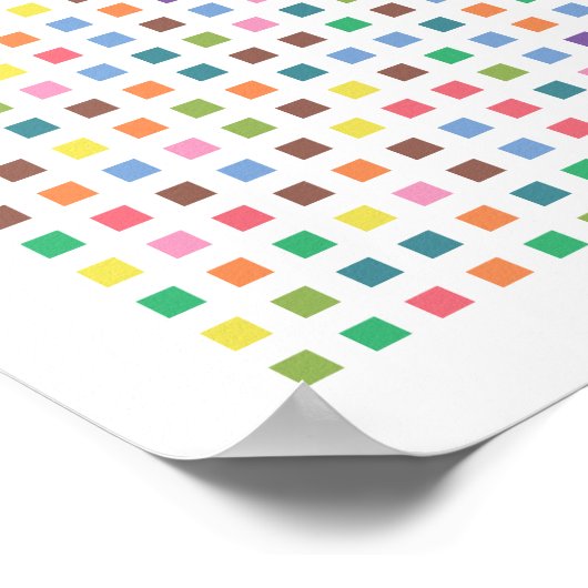 Pi art - Pi tot op 3,141e decimaal Poster (Hoek)