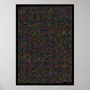 Pi art - Pi tot op 3,141e decimaal Poster